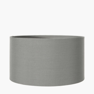 Pacific Lifestyle 25Cm Grey Poly Cotton Cylinder Lampshade - image 1