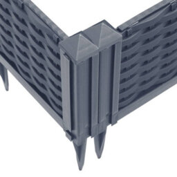 Berkfield Garden Planter With Pegs Blue Grey 362.5X42.5X28.5 Cm Pp - thumbnail 7