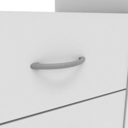 FurniComp LTD Furnicomp London 3 Drawer Matt White Corner Office Desk/study Table - thumbnail 5