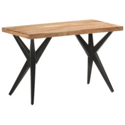 Berkfield Dining Table 120X60X76 Cm Solid Acacia Wood - thumbnail 1