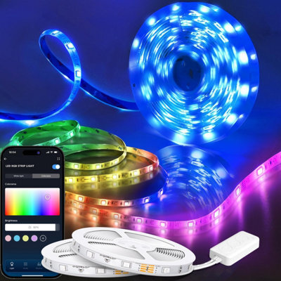 Aigostar 10M Smart Led Strip Lights, Wifi App Control Compatible With Alexa And Google Assistant(5Mx2) - image 1