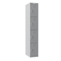 Phoenix Safe Company Phoenix Pl Series Pl1430Ggk 1 Column 4 Door Personal Locker In Grey With Key Locks - thumbnail 1