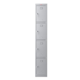 Phoenix Safe Company Phoenix Pl Series Pl1430Ggk 1 Column 4 Door Personal Locker In Grey With Key Locks - thumbnail 3