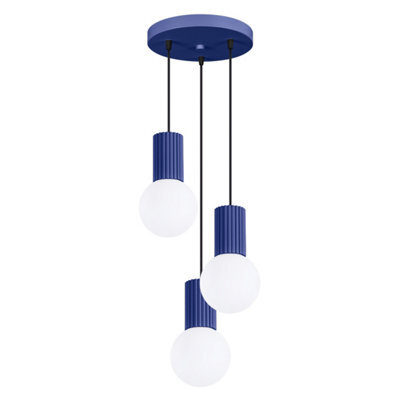 Luminosa Lighting Luminosa Halo Cluster Pendant Ceiling Light Ultramarine 3X G9 - image 1