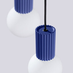 Luminosa Lighting Luminosa Halo Cluster Pendant Ceiling Light Ultramarine 3X G9 - thumbnail 5