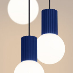 Luminosa Lighting Luminosa Halo Cluster Pendant Ceiling Light Ultramarine 3X G9 - thumbnail 3
