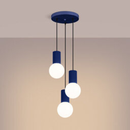 Luminosa Lighting Luminosa Halo Cluster Pendant Ceiling Light Ultramarine 3X G9 - thumbnail 9