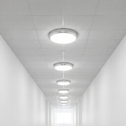HARLED Halo Bulkhead Chrome Standard Ceiling Light/wall Light Ip65 Switchable Wattage 12W-15W-18W - thumbnail 2