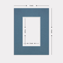 Ak Frames 8X6 Pompadour Picture Mounts To Fit 5X3 Aperture Size - Mount Board Only (No Frame Included) - thumbnail 3