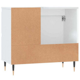 Berkfield Industrial Bathroom Cabinet White 65X33X60 Cm Engineered Wood - thumbnail 7