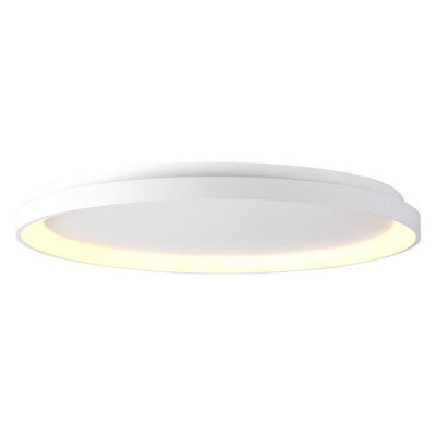 Luminosa Lighting Luminosa Niseko Ring Ceiling 90Cm 78W Led, 3000K, 6200Lm, White, 3Yrs Warranty - image 1