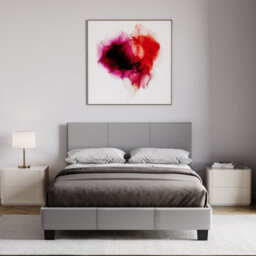 Lassic Vida Designs Lisbon Grey 4Ft Small Double Ukfr Faux Leather Bed Frame - thumbnail 3