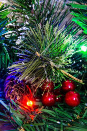 Christmas Tree World 180Cm Pre-Lit Decorated Mixed Pine Garland Warm White/multicolour Leds - thumbnail 7