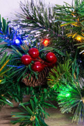 Christmas Tree World 180Cm Pre-Lit Decorated Mixed Pine Garland Warm White/multicolour Leds - thumbnail 8