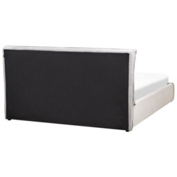 Beliani Ottoman Bed Fabric Bajonna 160 X 200 Cm (Eu King Size) Light Grey - thumbnail 6