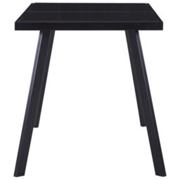 Berkfield Dining Table Black 140X70X75 Cm Tempered Glass - thumbnail 3
