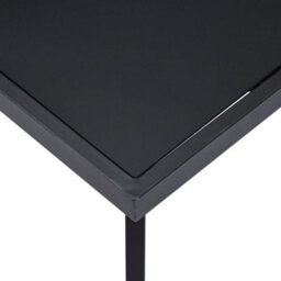 Berkfield Dining Table Black 140X70X75 Cm Tempered Glass - thumbnail 4