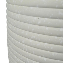 Leaf 46Cm X 40Cm Mikos Extra Large Ridged Composite Planter - Stone Colour - thumbnail 4