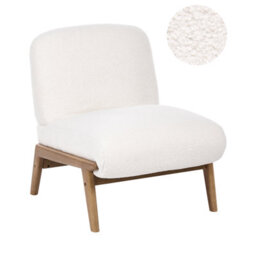 Beliani Armchair Niva Boucle Off-White