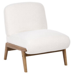 Beliani Armchair Niva Boucle Off-White - thumbnail 4