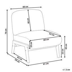 Beliani Armchair Niva Boucle Off-White - thumbnail 3