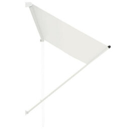 Walplus Retractable Awning Garden Sun Shade Canopy Gazebo For Back Door, Porch, Patio 250X150 Cm Cream - thumbnail 3