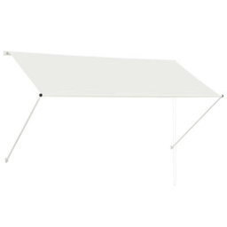 Walplus Retractable Awning Garden Sun Shade Canopy Gazebo For Back Door, Porch, Patio 250X150 Cm Cream - thumbnail 2