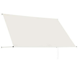 Walplus Retractable Awning Garden Sun Shade Canopy Gazebo For Back Door, Porch, Patio 250X150 Cm Cream - thumbnail 4
