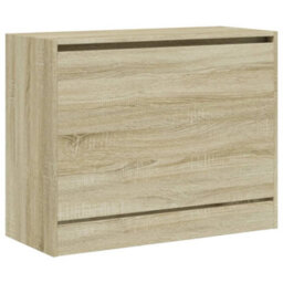 Walplus Shoe Cabinet Sonoma Oak 80X34X63 Cm Engineered Wood - thumbnail 4