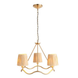 Loops Chic 2 Pack Hanging Pendant Lights With Raffia Shades And Aged Brass Finish - thumbnail 9