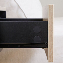 Wyld Haus Sebato Set Of 2 Oak-Effect Floating Bedside Tables With Drawer And Shelf, Wall-Mounted 46 X 30 X 30 Cm - thumbnail 7