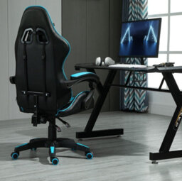 Mcc Direct Gaming Chair Computer Chair With Tilt And Swivel Function Office Chair A Blue - thumbnail 5