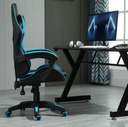 Mcc Direct Gaming Chair Computer Chair With Tilt And Swivel Function Office Chair A Blue - thumbnail 3