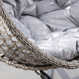 Bradshaw Swing Egg Pod Chair - Light Grey - thumbnail 5