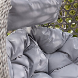 Bradshaw Swing Egg Pod Chair - Light Grey - thumbnail 4