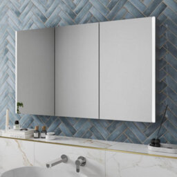 Affine Triple Door Bathroom Led Mirror Cabinet Wall Mounted Shaver Demister 1200X700mm - thumbnail 2