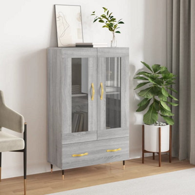 Berkfield Highboard Grey Sonoma 69.5X31X115 Cm Engineered Wood - image 1