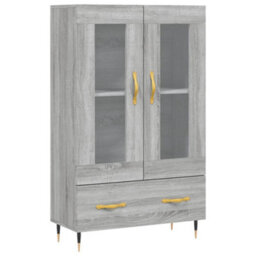 Berkfield Highboard Grey Sonoma 69.5X31X115 Cm Engineered Wood - thumbnail 2