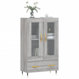Berkfield Highboard Grey Sonoma 69.5X31X115 Cm Engineered Wood - thumbnail 3