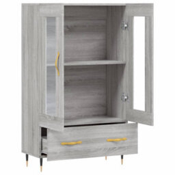 Berkfield Highboard Grey Sonoma 69.5X31X115 Cm Engineered Wood - thumbnail 5
