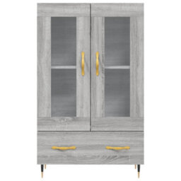 Berkfield Highboard Grey Sonoma 69.5X31X115 Cm Engineered Wood - thumbnail 6