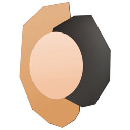 Beliani Wall Mirror Troyon 62 Cm 80 Cm Rose Gold - thumbnail 1
