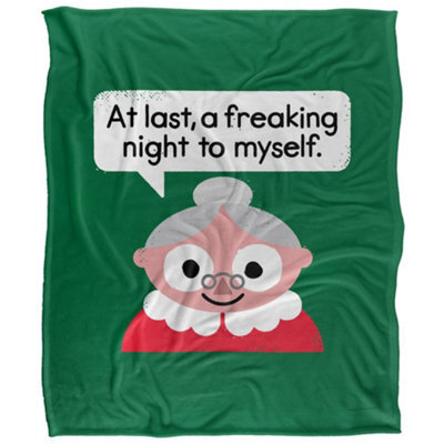 David Olenick The Claus Come Out Silky Supersoft Blanket Multicoloured (152Cm X 127Cm) - image 1