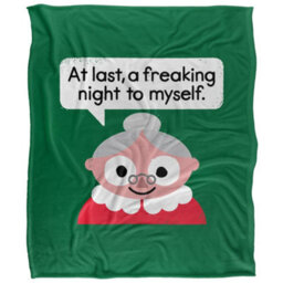 David Olenick The Claus Come Out Silky Supersoft Blanket Multicoloured (152Cm X 127Cm) - thumbnail 1