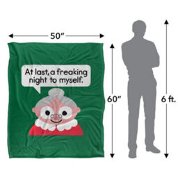 David Olenick The Claus Come Out Silky Supersoft Blanket Multicoloured (152Cm X 127Cm) - thumbnail 4