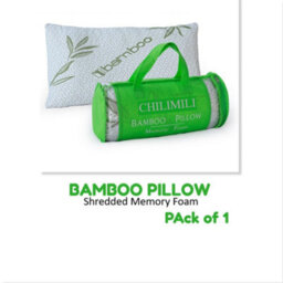 CHILIMILII Bamboo Pillow Shredded Memory Foam Anti Bacterial Orthopedic Head Neck Back Support Bamboo Pillow - thumbnail 3