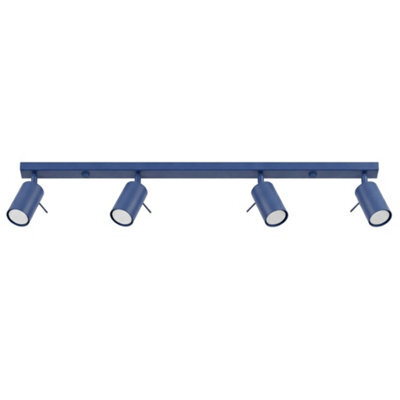 Sollux Lighting Ring Steel Ultramarine 4 Lights Modern Ceiling Lamps - image 1