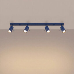 Sollux Lighting Ring Steel Ultramarine 4 Lights Modern Ceiling Lamps - thumbnail 3