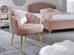 Gfw Pettine Velvet Accent Chair Blush Pink