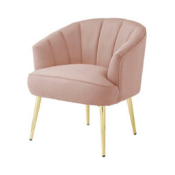 Gfw Pettine Velvet Accent Chair Blush Pink - thumbnail 3